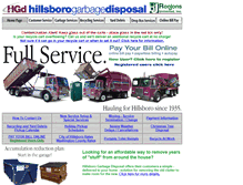 Tablet Screenshot of hillsborogarbage.com